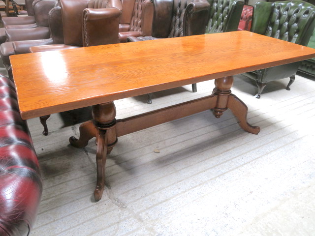 Image of large refectory pedestal pub table